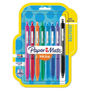 Paper Mate® Inkjoy 300 Rt Ballpoint Pen Retractable, Medium 1 Mm, Assorted Ink And Barrel Colors, 8-pack freeshipping - TVN Wholesale